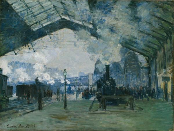Arrival of the Normandy Train Gare Saint Lazare 1877 Claude Monet